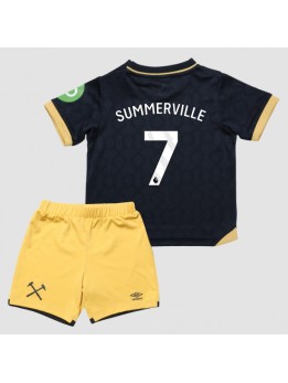 Billige West Ham United Crysencio Summerville #7 Tredjedraktsett Barn 2025-26 Kortermet (+ Korte bukser)